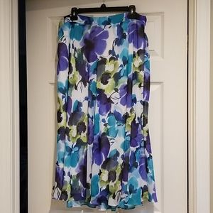 NWT Laura Ashley multicolored Poppy Skirt Large